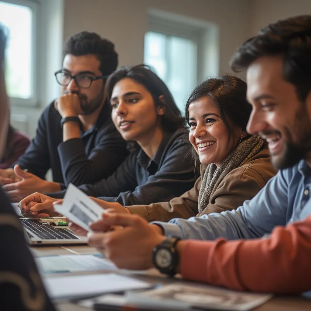 Taller interactivo sobre finanzas personales en Argentina, grupo diverso