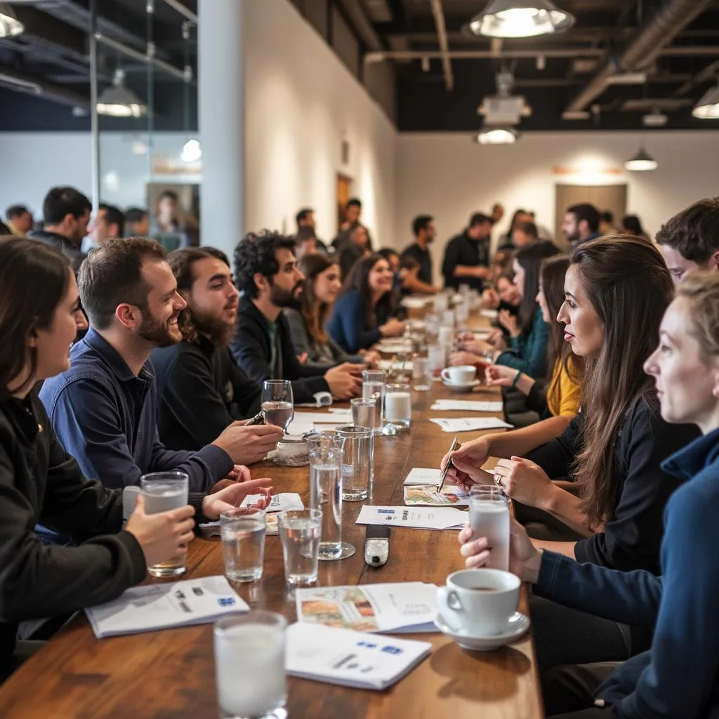 Evento de networking para alumnos de CrecimientoARG, ambiente colaborativo