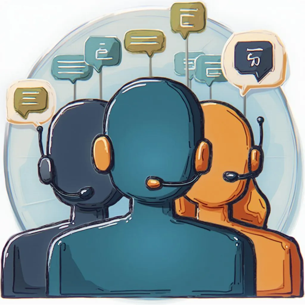 Icono de comunidad y soporte